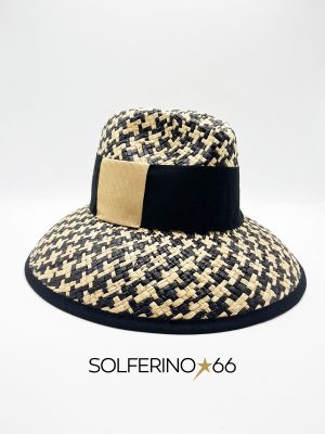 CAPPELLO IN PAGLIA CON DETTAGLIO COGNAC - immagine 2