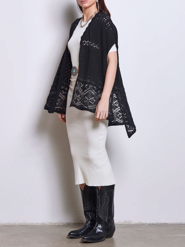 AKEP KIMONO TRAFORATO BLACK