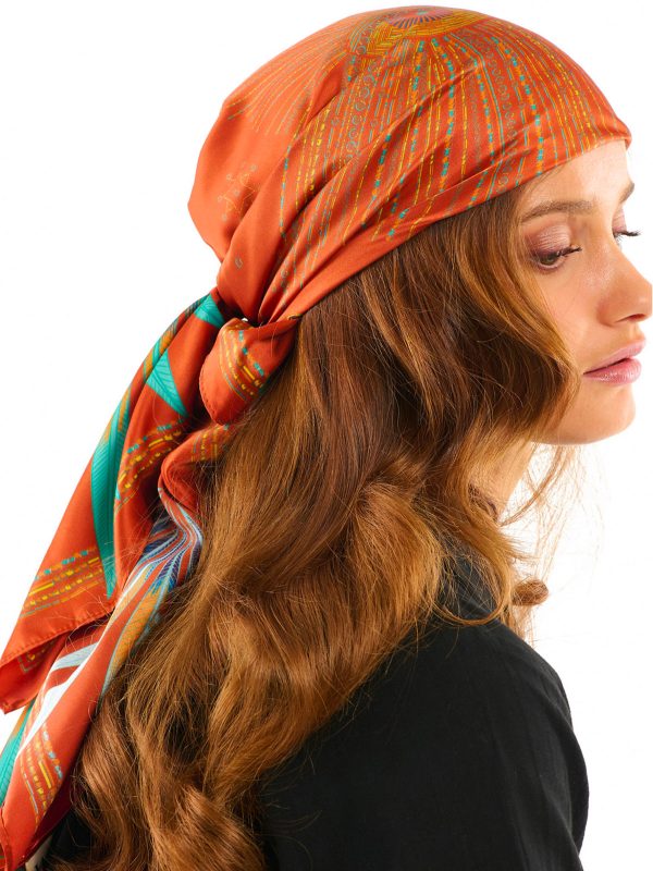 WILD FOULARD MEDIO COMETE RUST