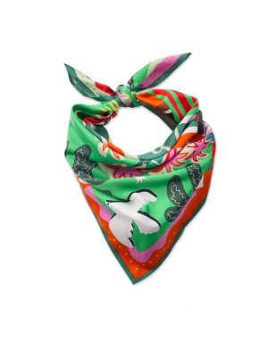 WILD MINI FOULARD CHACHACHA GREEN - immagine 2